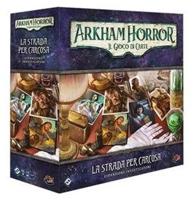 Produktbild von Arkham Horror: Il Gioco di Carte - La strada per Carcosa: Espansione Investigatori (Italienische Ausgabe) – Brettspiel – Fantasy Flight Games – 0+
