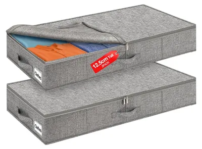 Immagine prodotto di Omgoods - Contenitori portaoggetti da mettere sotto il letto, set da 2