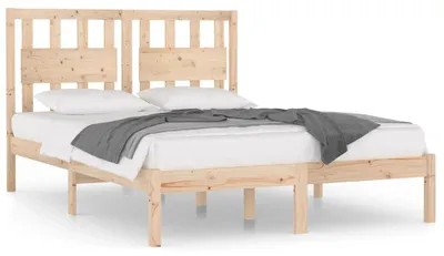 Image de vidaXL Lit en bois massif pin 160x200 cm