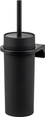 Image de bremermann Garniture WC SAVONA Softtouch y compris support mural, porte-brosse WC, rond - noir