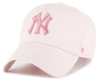 Image de Casquette Strapback 47 Brand - CLEAN UP New York Yankees rose vif