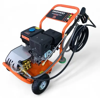Produktbild von DAEWOO Benzin-Hochdruckreiniger 250 bar 15 PS | 420 cm³ Motor, 20,7 l/min, 10 m Schlauch, Seifentank & 5 Düsen