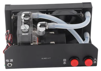 Produktbild von CPU-Kühlpumpe, 600 l/h, Dual-Lüfter, G1/4-Gewinde, D-Anschluss, 4-poliges Stummschaltungswasser für Desktop-Computer