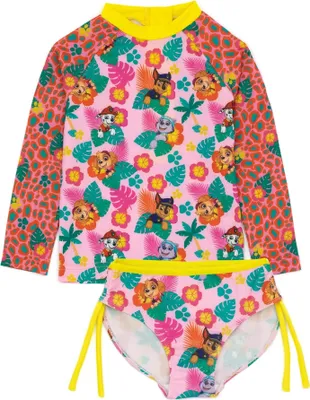 Produktbild von Paw Patrol - Zweiteiliger Badeanzug für Mädchen NS7144 (104) (Pink/Grün)