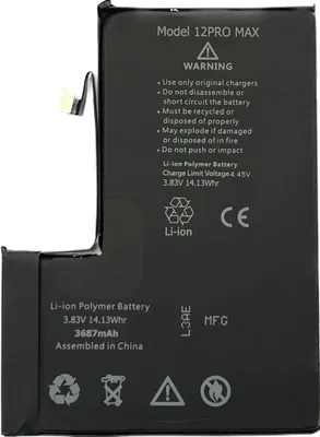 Obrázek produktu pro TRADEBIT náhradní baterie kompatibilní pro Apple iPhone 12 Pro Max - Li-Ion - 3687 mAh