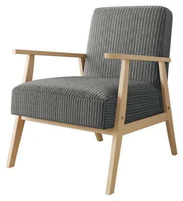 Produktbild von MIRJAN24 Sessel Runoya Cord, Wohnzimmersessel vom Hersteller, Vintage Relaxsessel, Polstersessel (Farbe: Poso 22)