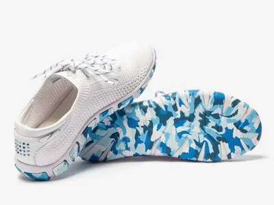 Image de TBS Jazaria Chaussure à voile, Tennis Knit Eco PET, Extra Blanc+Mer, semelle amovible, J7K57 37