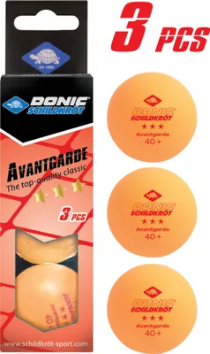 Produktbild von Donic-Schildkröt Tischtennis-Ball 3-Stern AVANTGARDE 40mm orange