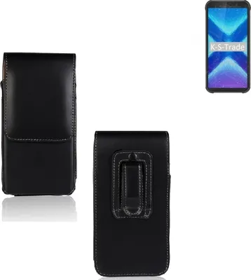 Produktbild von K-S-Trade Gürteltasche für Blackview BV5500 Plus Schutz Hülle Handy Hülle mit Magnetverschluss Holster in schwarz