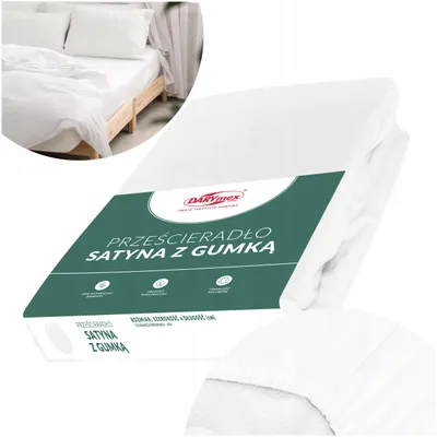 Produktbild von Darymex Spannbettlaken Baumwollsatin 90x200 cm atmungsaktiv