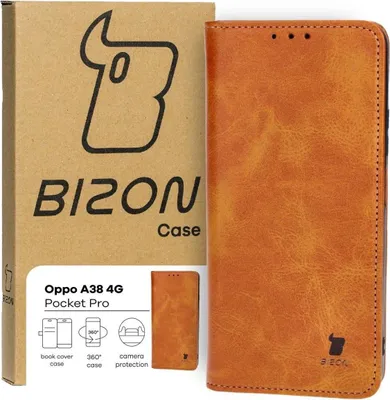 Produktbild von Bizon Case Pocket Pro Oppo A38 4G braun