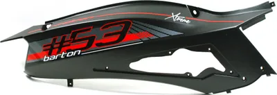 Immagine prodotto di Carcassa posteriore destra nera e rossa per scooter Falcon 2