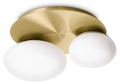 Obrázek produktu pro Ideal Lux 293653 NINFEA stropné svietidlo 2xGX53 saténová mosadz