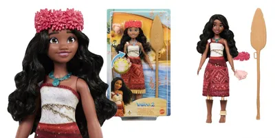 Produktbild von Disney Vaiana 2, singende Puppe. Verfügbar in den Sprachen: Polnisch, Türkisch, Griechisch, Rumänisch, Englisch. Artikelnummer: JHH26 WB4