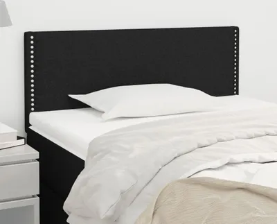 Produktbild von vidaXL Kopfteil Schwarz 100x5x78/88 cm Stoff - Kopfteil - Kopfteile - Bett-Kopfteil - Bettkopfteil