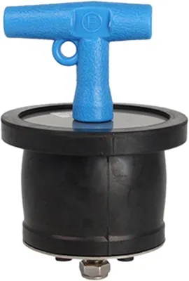 Produktbild von Roestvrijstalen slangreinigers für Winter-Schwimmbadreinigung - Rückstromsicherungsslangreiniger - Boot-Auslassreiniger (Durchmesser 38-47 mm)
