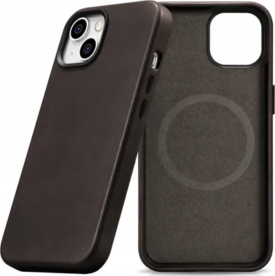 Obrázek produktu pro Icarer Case Kožené pouzdro s Magsafe pro Iphone 14+ Brown