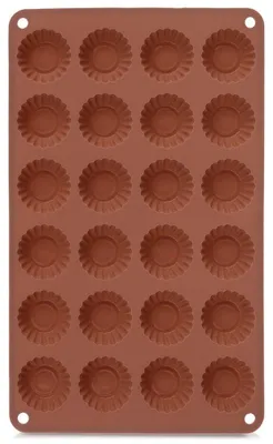 Produktbild von Orion | Silikonform für 24 Mini-Muffins - Braun - Backform & Pralinenform