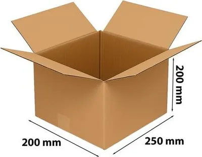 Zdjęcie produktu dla Karton Klapowy Pudełko Kartonowe Kartonik 250x200x200mm