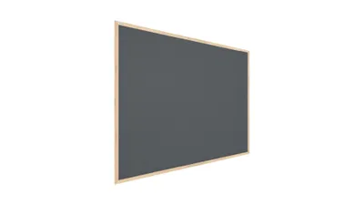 Produktbild von Grau Pinnwand mit Holz Rahmen 100x80cm Korktafel Korkwand Pinnwand Kork Grau Oberfläche
