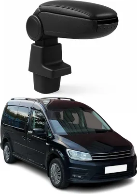 Image de Accoudoir pour VW Caddy 2003-2020 Vinyl Abs Noir