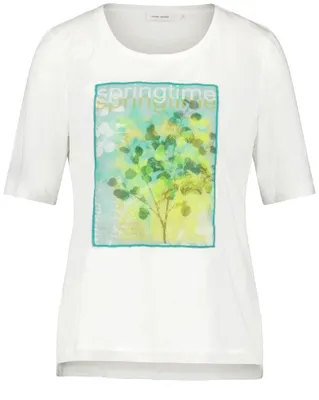 Produktbild von T-SHIRT 1/2 ARM 09059 OFF WHITE/KHAKI/LIME   PLC Größe 36