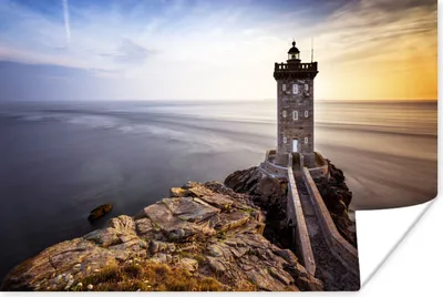Produktbild von MuchoWow® Poster Leuchtturm von Kermorvan in der Bretagne 30x20 cm - Plakate - Print