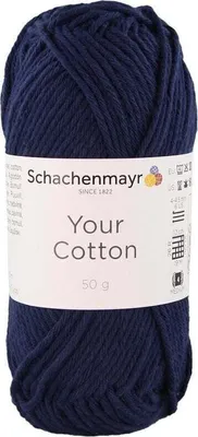 Produktbild von Schachenmayr Your Baumwolle 00050 Dark Blue Strickgarn