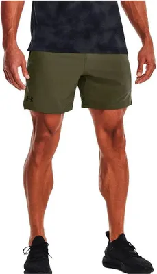 Imagen del producto de Pantalón corto tejido Under Armour Vanish, 6 pulgadas, color verde, talla XL para hombre