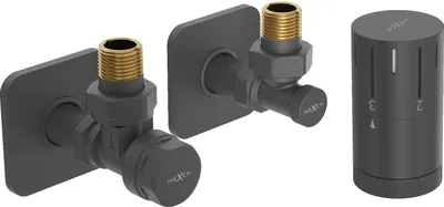 Obrázok produktu pre Mexen G05 termostatická uhlová súprava s krytom S, antracit - W901-958-909-66