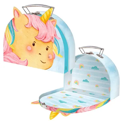 Produktbild von Kinderkoffer Einhorn formgestanzt 21x27,4cm, Trötsch Verlag