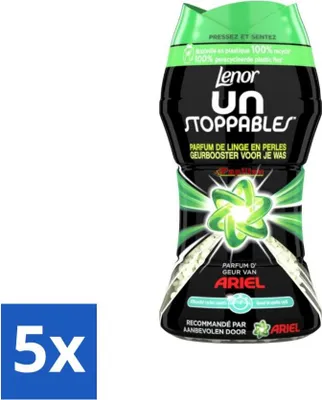 Obrázek produktu pro Lenor Unstoppables – zesilovač vůně – parfém od Ariel – 11 praní vlasů – výhodné balení – 5 kusů