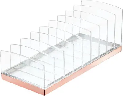 Produktbild von Schminkaufbewahrung Kosmetik Organizer mDesign Make-up Box transparent/rose gold