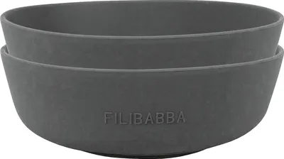 Produktbild von Filibabba FI-SI007, Suppenschüssel, Rund, Silikon, Grau, 150 mm, 190 mm