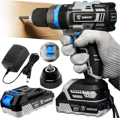 Zdjęcie produktu dla Wkrętarka udarowa Deko Dkbl20id02-S1, 20 V, 62 Nm, bezszczotkowa, LED, 20 V, 1,62 kg