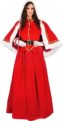 Produktbild von Weihnachtsfrau Kostüm Damen - für Weihnachten Größe: M-L