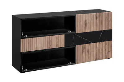 Produktbild von Sideboard Kommode Anrichte CANNES mit Rillenfront und Push-Click System