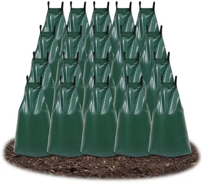 Obrázok produktu pre Automatické 75-litrové vrecká na vodu pre stromy, 20 ks, zelené, 92 x 88 cm