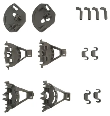 Produktbild von Lager Korbablagen Lagerset Geschirrspüler Unterkorb passend für Siemens Bosch 418675 00418675