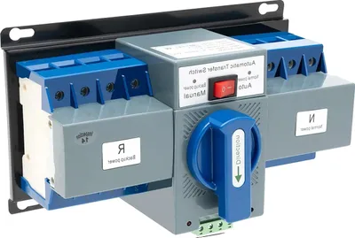 Produktbild von Automatischer Umschalter, Schnelles Umschalten, Hohe Stabilität, 220V, Blau
