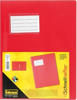 Obrázok produktu pre Idena 307852 - Zakladač na voľné listy A4, extra široký, červený