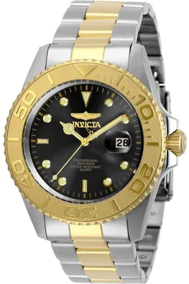 Obrázok produktu pre Invicta Pro Diver 29948 Pánske Hodinky - Quartz Hnací Mechanizmus - Nerezová Oceľ so Čiernym Ciferníkom - 43 mm