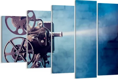 Produktbild von Bild auf Leinwand - Leinwandbild - Film projektor gedächtnis geschichte - 150x100cm - Wand Bild - Wanddeko - Leinwanddruck - Bilder - Kunstdruck - Leinwand bilder - Wandkunst - EG150x100-2671