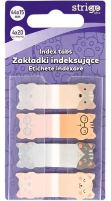Image de Étiquettes D'indexation Kotki 44 X 15 Mm, 80 Pièces