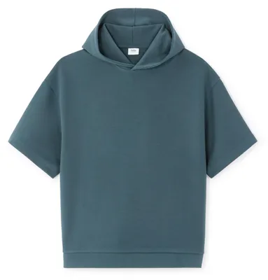 Produktbild von Celio Herren Sweatshirt Nebishort mit Kapuze und kurzen Ärmeln, Größe M
