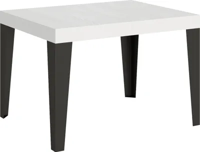Zdjęcie produktu dla ITAMOBY - Stół rozkładany 120/204x80 cm Flame frassino biała nogi antracytowe