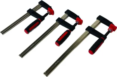 Produktbild von Profi 6 tlg Set Schraubzwingen 150/200/250 Klemmzwinge Kuststoffgriff