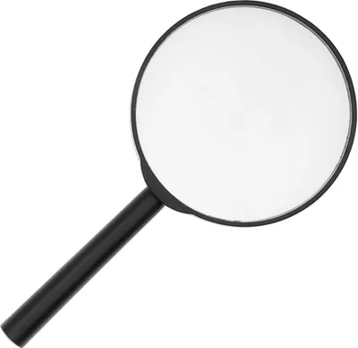 Produktbild von Handlupe aus Glas - mit 2-facher Vergrößerung - Durchmesser: 75 mm