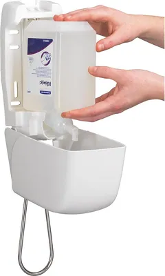 Image de Distributeur de savon Aquarius 6955 verrouillable 1l blanc