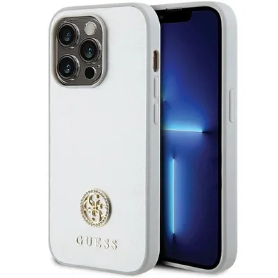 Obrázek produktu pro Guess 4G Strass Metal Logo - Case iPhone 15 Pro (silver)